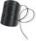 Waxed Cord, Black Cord for Jewellery Making - 2mm Waxed Cotton Craft Supplies with Strong Braided Design for DIY Jewellery, Beading & Craft Projects (10M Length)
