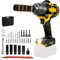 TALOEYH - Cordless Impact Wrench Compatible with Dewalt 18V 20V Battery, 885Ft-lbs (1200N.m), 1/2 Inch Brushless Rotary Impact Wrench, LED Light for Car Tire DIY Craft (Battery NOT Included)