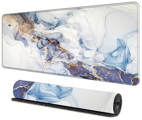 JENCVNL Gaming Mauspad XXL 800 x 300 mm, Großer Mauspad mit genähten Kanten, Nicht rutschender Unterlage, Schreibtischmatte für PC, MacBook,Laptopaa (27)