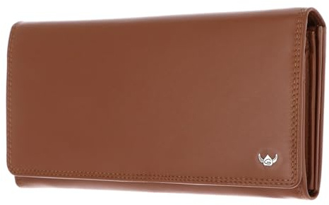 Golden Head Leder Geldbörse Polo RFID Protect Damenbörse 2802 Cognac braun