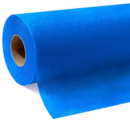 HiBeauty PRO Tischdeckenrolle Einweg, Buntes Blau, 1.1x30m (50g/m²) | Einweg Vlies Stoffähnlich, ideal für Jede Party, Hochzeit, Geburtstagsfeier, Taufe, Gastronomie, Größe und Farbe nach Wahl