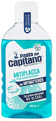Pasta Del Capitano Collutorio Antiplacca Con Antibatterico, 400ml