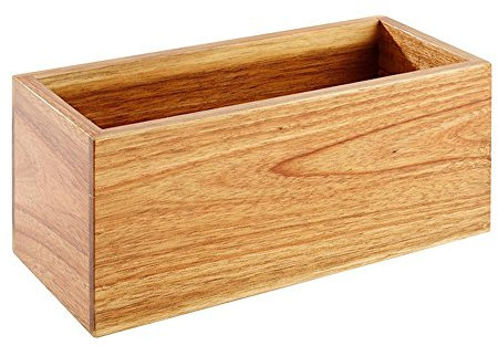 APS 11625 Table Caddy, 23 x 10 cm, Höhe 10 cm, Innenmaße 21,5 x 8 cm, Akazienholz