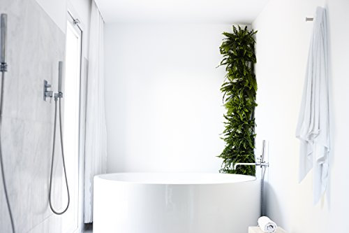minigarden Corner Column, Eckgärten für Zuhause, Tropfbewässerungs-Kit enthalten, freistehend am Boden aufstellbar oder zur Wandmontage (Weiß)