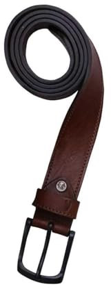 camel active Herren Ledergürtel mit Ziernähten Gürtel,Cognac,4XL