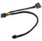 iHaospace Dual SATA 15 Pin to Mini 6 Pin ATX Compatible with Inspiron 3653 3650 3655 Replacement HDD SATA Power Cable