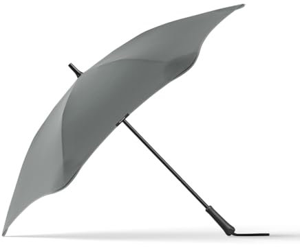 BLUNT Classic Stockschirm Regenschirm grau | elegant & sturmfest – 120 cm Ø | Innovatives & patentiertes Design – getestet im Windkanal