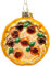 SIKORA BS485 Pizza Christbaumschmuck Glas Figur Weihnachtsbaum Anhänger