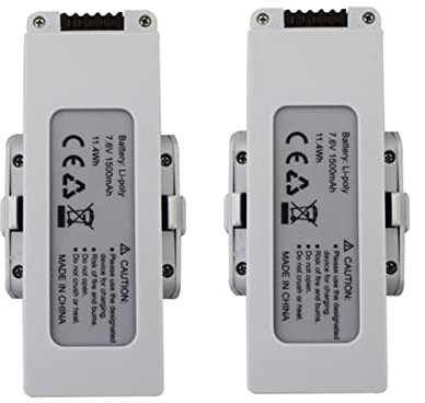 ZYGY 2Stück 7.6V 1500mAh Lithium Batterie für HS510 F30 Faltender Brushless Quadcopter Luftaufnahmen RC Drohne