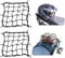 Rete Elastica Moto,2 Pcs Elastica Ragno Rete per Moto e Bici, Accessori Bauletto Zaino Moto, Rete Portapacchi con Ganci, per Casco Bagagliai, Nero 40 * 40cm