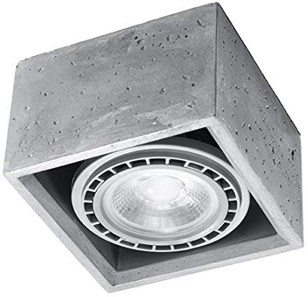 SOLLUX Deckenbeleuchtung Geometrischer minimalistischer LED-Lampen-Designer-Lampenschirm Einfache Installation Quatro 1 Betondecke