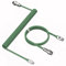 MAMBASNAKE C01 Coiled Keyboard Cable, Pro Custom USB-C Aviator Cable, Type-C to USB-A HyperSpeed Line with 8KHz Return Rate with Metal Aviation Connector for PC Gaming Keyboard-Green