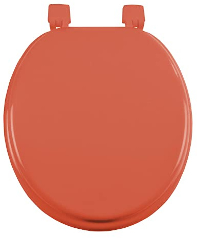 douceur d'intérieur, Abattant de Wc (37 x 47 cm) Vitamine Terracotta, MDF