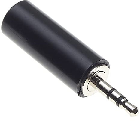 Keple Prise stéréo 2,5 mm - Poignée en plastique Prise de réparation TS 3 broches mâle Type de soudure Connecteur de câble audio DIY - 5 pièces