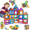 DOTDROPTRY 38PCS Magnetic Building Blocks Magnetic Tiles Magnets for Kids Construction Learning Educational Toys for 3 4 5 6 Years Old Boys Girls Toddlers Kids Christmas Birthday Gifts for 3+