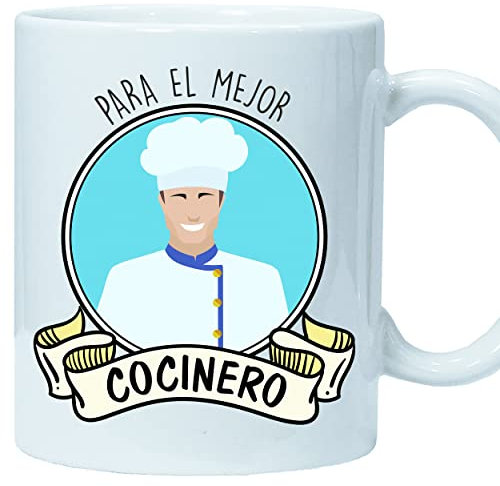 Taza Personalizada - taza para cocineros - tazas de cafe - regalos originales para hombre - regalos graciosos - para el mejor cocinero - 350ml - Paranoia Records