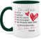 Tasse Tassen 325ml - Valentinstag Partner Freund & Freundin - Ich will dich heute morgen nächste Woche I Ich liebe dich Geschenk Paar Geschenke - 325 ml - Dunkelgrün - teetasse boyfriend