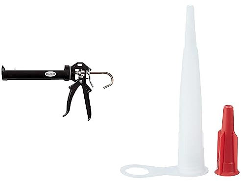 Pattex Profi Metall Kartuschenpistole & Pattex PFWKS Kartuschenspitzen, 5 Stück