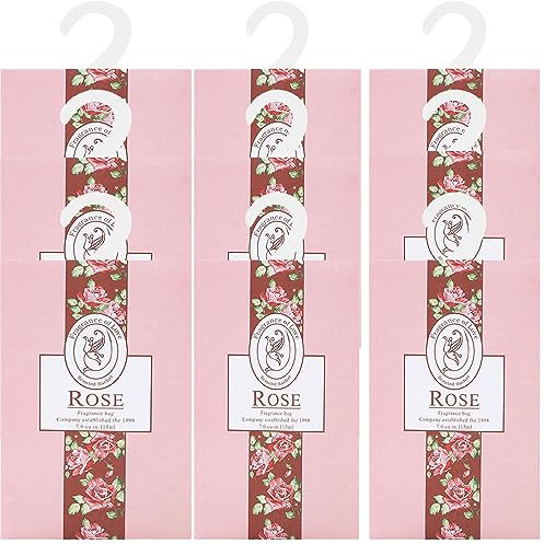 9pcs Wäscheduft Schrank Duftsäckchen Kleiderschrank Dufterfrischer, Duftbeutel Kleiderschrank Duft Hanging Beutel, Schrankdeo Natürlichen Geruch Sachet, Duftsachet, Schrankduft Frische (rose9)