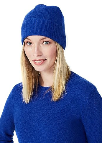 Style & Republic Kaschmir Sport Mütze-Beanie Damen aus 100% Cashmere - Dein kuscheliger Premium Beanie für stilvolle Herbst- & Winter-Momente- Skydiver