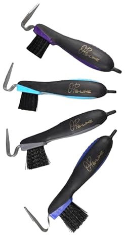 OR S-Line Pferde Hufkratzer Grip Hufpickel Anti Rusch Griff (Blau)