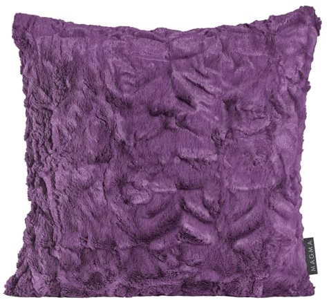 MAGMA Dekokissenhülle Fluffy aubergine, 50x50 cm