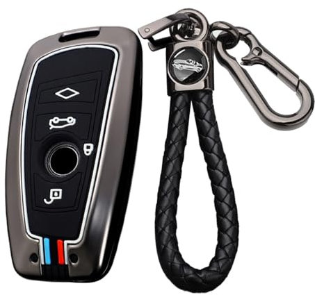 TECART Coque de Protection pour clé de Voiture Intelligente - Convient pour BMW F20 F30 G20 F31 F34 F10 G30 F11 X3 F25 X4 I3 M3 M4 Série 1 Série 3 Série 3 5 - Accessoires de clé de Voiture 3 4