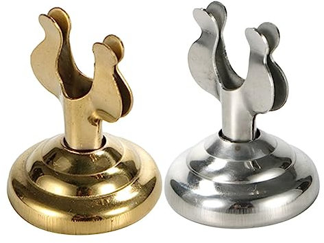 OUNONA 2st Tischschildhalter Stand Platzkartenhalter Für Die Hochzeit Tischdekoration Für Die Hochzeit Notizhalter Aus Edelstahl Menü-memo-Clip Geschäftskartenhalter Bankett Schreibtisch