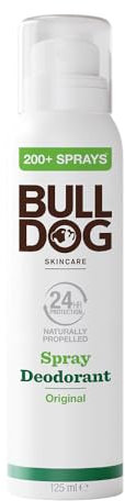 BULLDOG - Skincare for Men | Original Spray Deodorant | Men's Natural Deodorant | 125ml