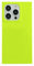 owwiktten Square Neon Yellow Phone Case Compatible with iPhone 13 Pro 6.1 inch,Bright Vibrant Fluorescent Trunk Edge Design Sleek Stylish Trendy Soft Protective Slim Cover(Yellow,iPhone 13Pro)