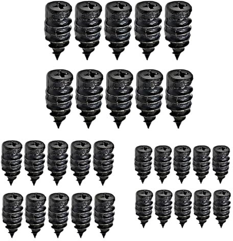 LQIOACU 30 PCS 3 tailles clous reparation pneu voiture clou en caoutchouc pour pneu Clous Pneus Voiture Vis de Réparation Pneus Libre-Service Clou en Caoutchouc pour Auto Moto Camion Tracteur