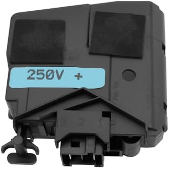 eMagTech 1 Pz. Interruttore Di Blocco Porta Lavatrice Solenoide Interblocco Parti Di Ricambio Compatibile con Samsung DC34-00026A WD90J6410AW Nero