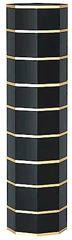 SmPinnaA Multifunctional 360° Rotating Shoe Cabinet w/Adsorption Doors Round Revolving Shoe Rack Tower Modern Metal Shoe Storage Organizer for Entryway Hallway Hallway Bedroom,Black-9tiers