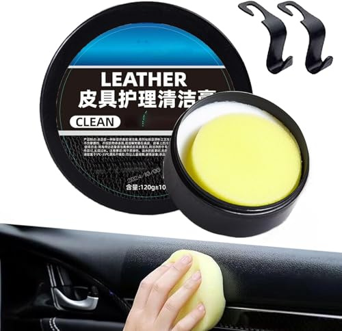 NNBWLMAEE Leader Cleaning and Care Cream & Cleaning Paste for Leather Care, Universal Leather Care Cleaning Cream, Car Leather Conditioner Paste, Leather Cleaning Cream (1pcs)