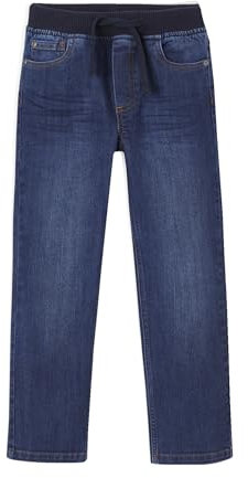 Vertbaudet Die UNVERWÜSTLICHE, robuste Jungen Jeans mit Dehnbund WATERLESS dunkelblau 152