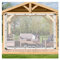 ZLYWE Klare Plane Wasserdicht, Möbel-Abdeckfolie, Verstärkter Outdoor-Klarsicht-Planenvorhang, for Garten Outdoor-Camping (2.5x3m)