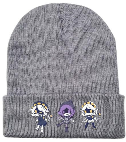 JUSONGKWCP Murders Cyn N V J Beanie Mütze Unisex Winter Warme Winddichte Mütze Strick Dick Schädel Hut Weiche Gestrickte Thermomütze Für Outdoor Sportarten (grey)