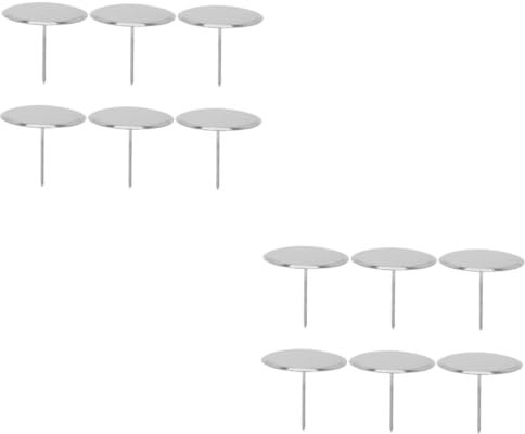 OKUMEYR Lot de 2 Clous à Pâtisserie en Acier Inoxydable Outil de Décoration de Gâteaux Facile à Utiliser pour La Fabrication de Gâteaux 6 Pièces