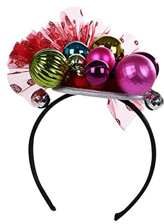 Healvian Kugelförmiges Stirnband Zartes Haar-accessoire Festliches Haar-accessoire Haarschmuck Für Junge Mädchen Party-zubehör Mit Requisitenbällen Und Kleinen Glöckchen