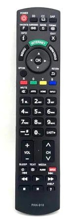 XINFUTE New PAN-918 Universal fit for Panasonic Netflix 3D TV Remote Control N2QAYB000485