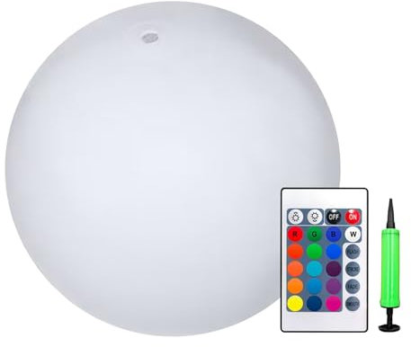 Bolas De Playa De Iluminación, Bolas De Arte P-arty, Ballyballs LED Flotantes, Característica De Iluminación Impermeable, Modo De Iluminación Recargable, 30 Cm Para La Piscina, Patio Trasero, Jardín,