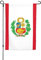 Bandera de Perú con diseño de bandera de Perú, para todas las estaciones, decoración al aire libre, patio, porche, bandera fácil de instalar