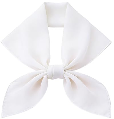jerbro Seidentuch Damen Chiffon Halstuch Einfarbig Bandana Kopftuch Geschenk für Frauen Mädchen Halloween Karneval Kostüm Zubehör