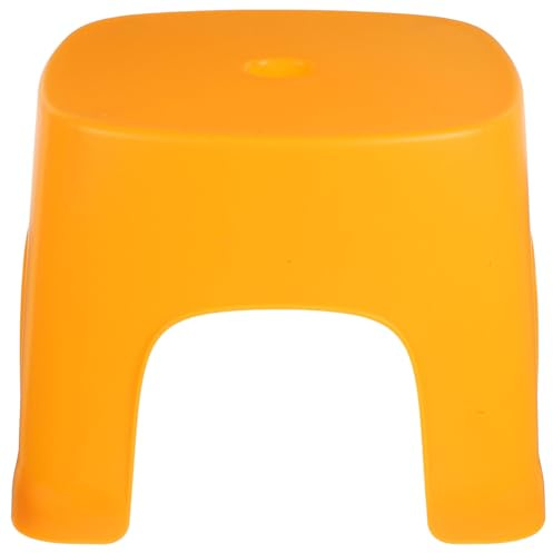 Veemoon Tabouret de Toilette en Plastique Pvc, Petit Tabouret Antidérapant Jaune, Marchepied Stable pour Salle de Bain et Toilettes, Repose-pieds pour Usage Quotidien, Adapté aux Garçon