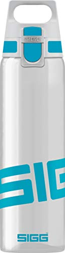 Sigg - Tritan Water Bottle - Total Clear ONE Aqua - Suitable For Carbonated Beverages - Dishwasher Safe - Leakproof - Lightweight - Scratch Resistant - BPA Free - Grey - 0.75L