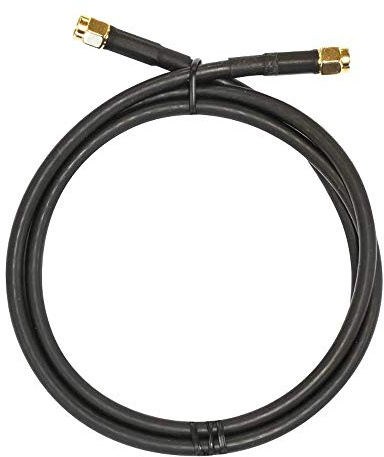 MikroTik SMASMA Koaxialkabel 1 m SMA Schwarz – Koaxialkabel (SMA, SMA, Gold, gerade, 1 m)