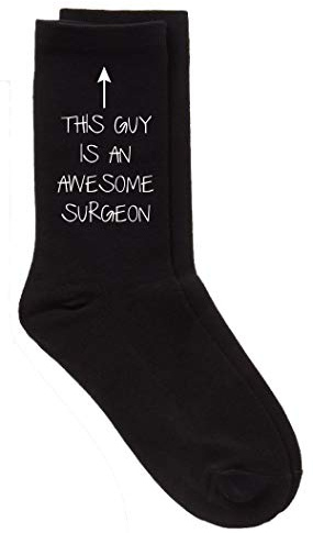 This Guy Is An Awesome Surgeon Mens Black Socks Present Gift Fathers Day Dad Birthday Christmas Present