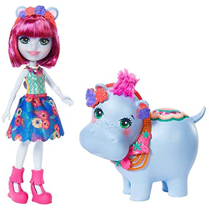 Enchantimals GFN56 - Themenpack Hedda Hippo und Lake Puppen, Spielzeug ab 4 Jahren