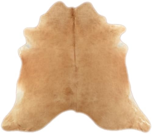 generisch KUHFELL STIERFELL HELL BRAUN Natur CA. 210 x 170 cm Fell Teppich VON KUHFELLE ONLINE