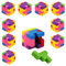 PartyPack Kinder Radiergummi Kindergeburtstag Gastgeschenke - 9x - Mitgebsel Kindergeburtstag Spiele, Give Aways